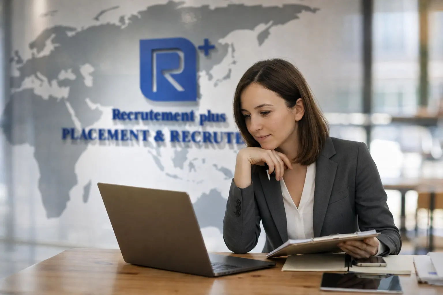 Équipe Recruitment Plus en collaboration
